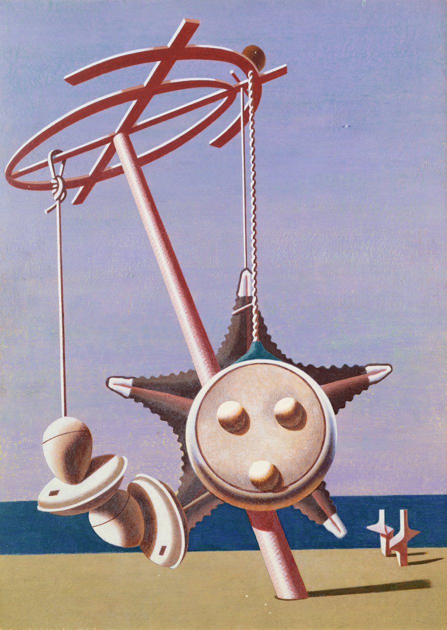 Enigma (óleo sobre tela) de Edward Alexander Wadsworth