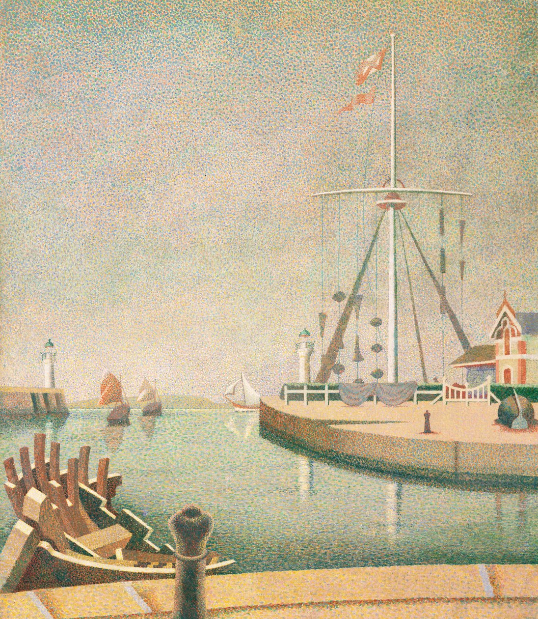 Honfleur, entrada para o porto de Edward Alexander Wadsworth