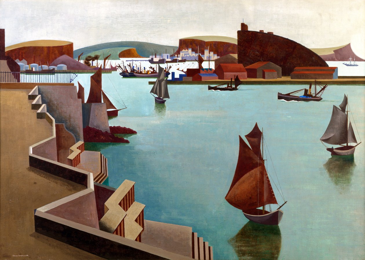 A Cattewater, som de Plymouth de Edward Alexander Wadsworth