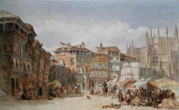 Segóvia, Espanha (aguarela sobre papel) de Edward Angelo Goodall