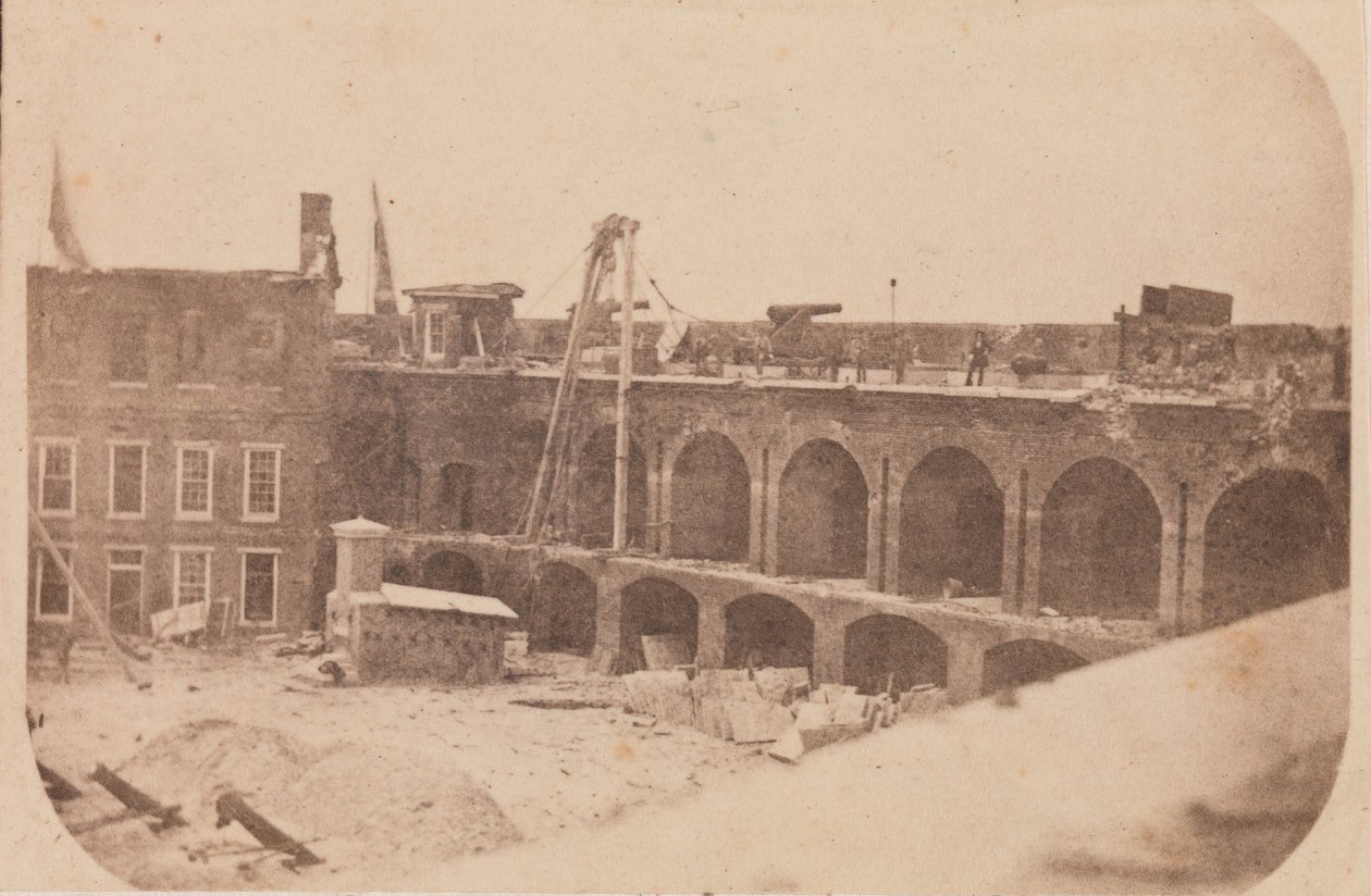 A evacuação de Fort Sumter, abril de 1861, abril de 1861. de Edward Anthony