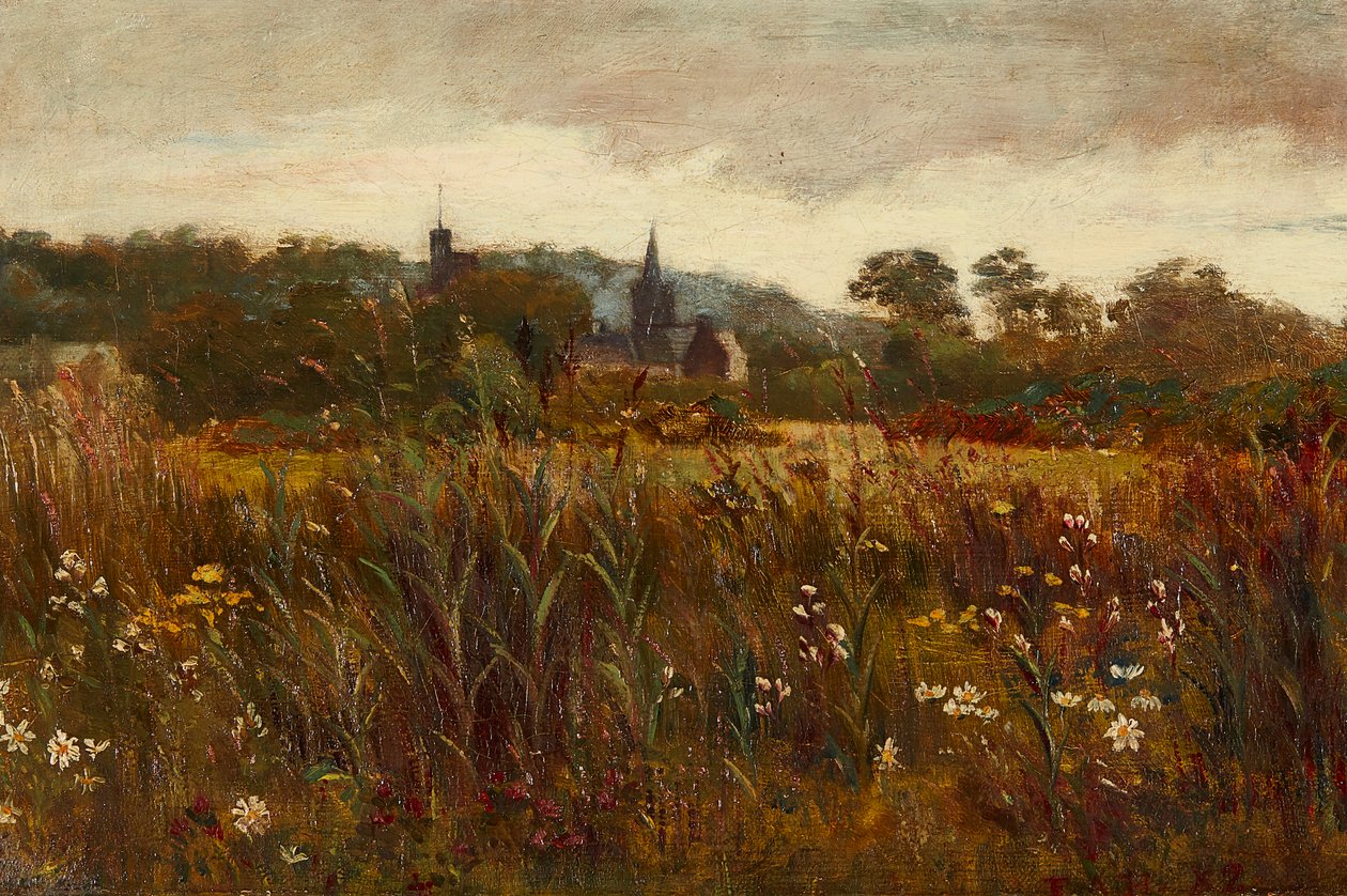 A Glimpse of Kirkcudbright (óleo sobre tela) de Edward Atkinson Hornel