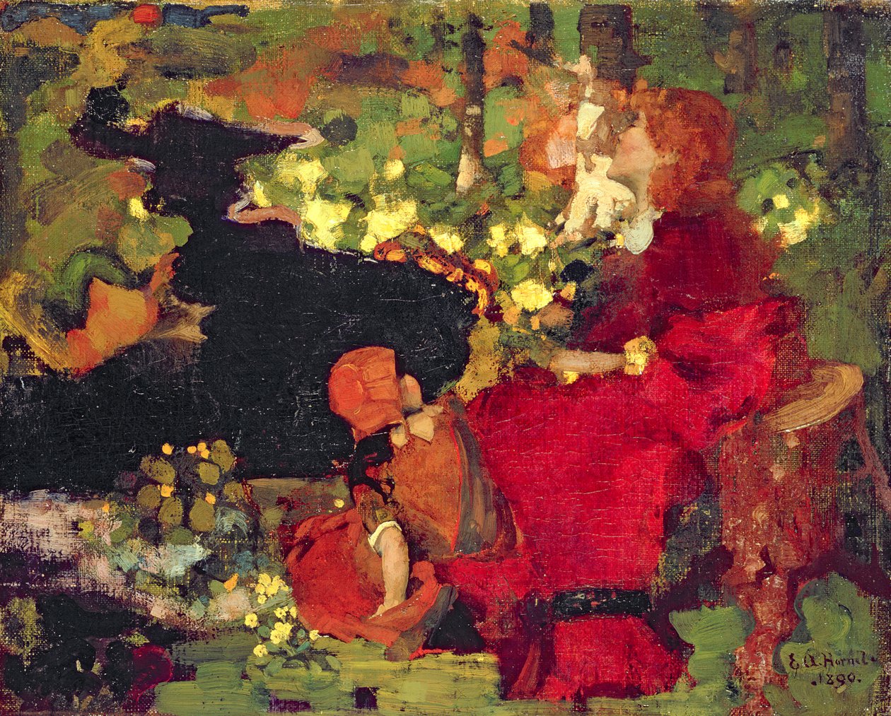 Uma Piscina na Floresta de Edward Atkinson Hornel