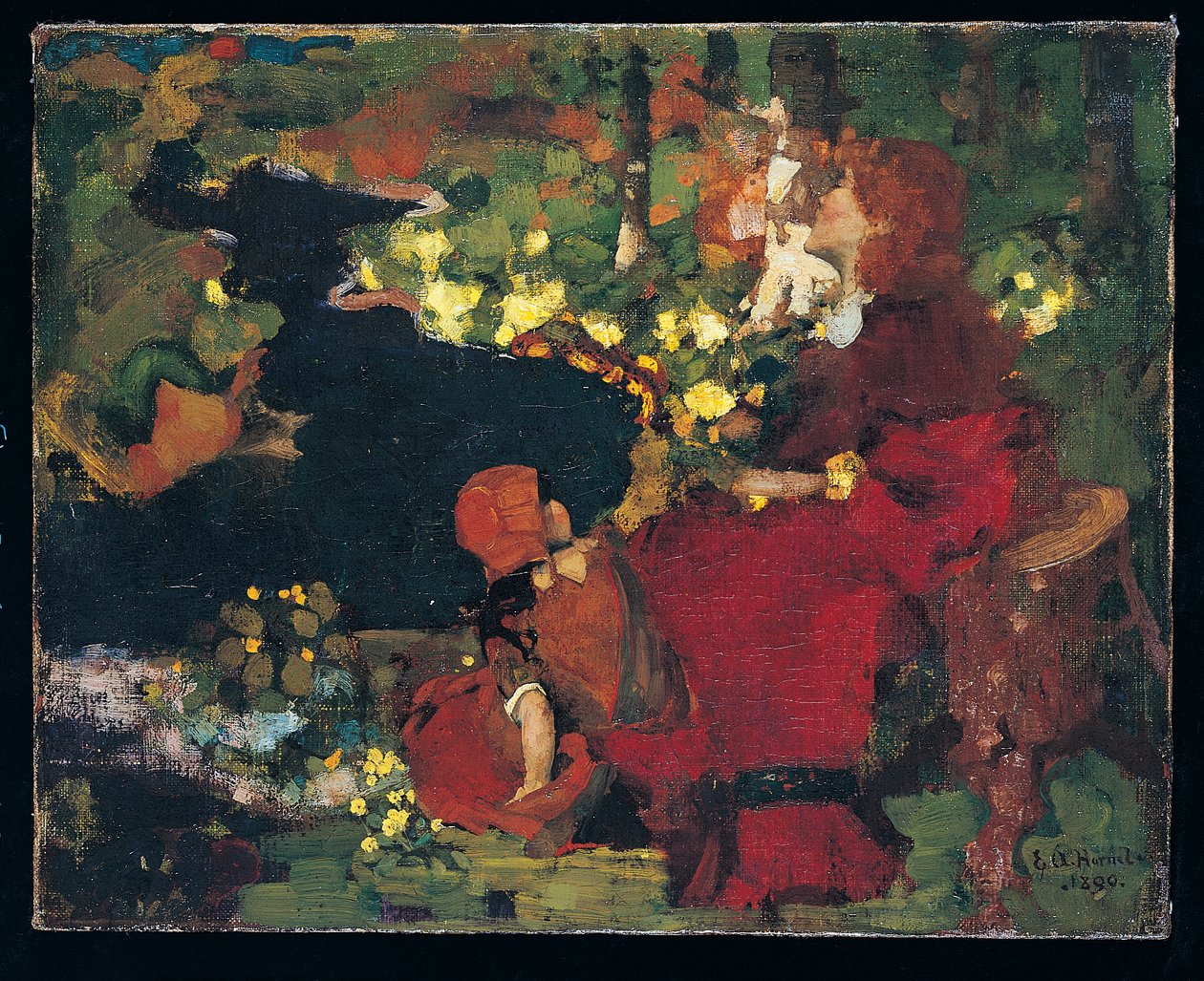 Uma Piscina na Floresta de Edward Atkinson Hornel