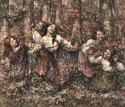 Criadas de Fevereiro de Edward Atkinson Hornel