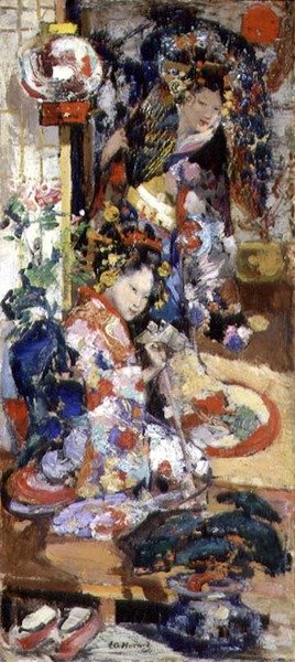 Meninas Japonesas de Edward Atkinson Hornel