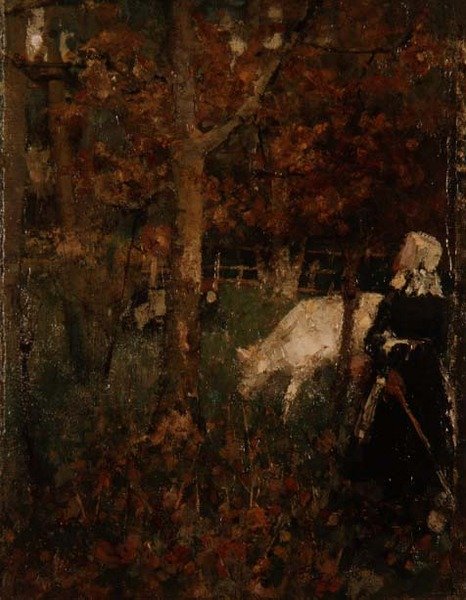 Paisagem Pastoral com uma Menina de Edward Atkinson Hornel