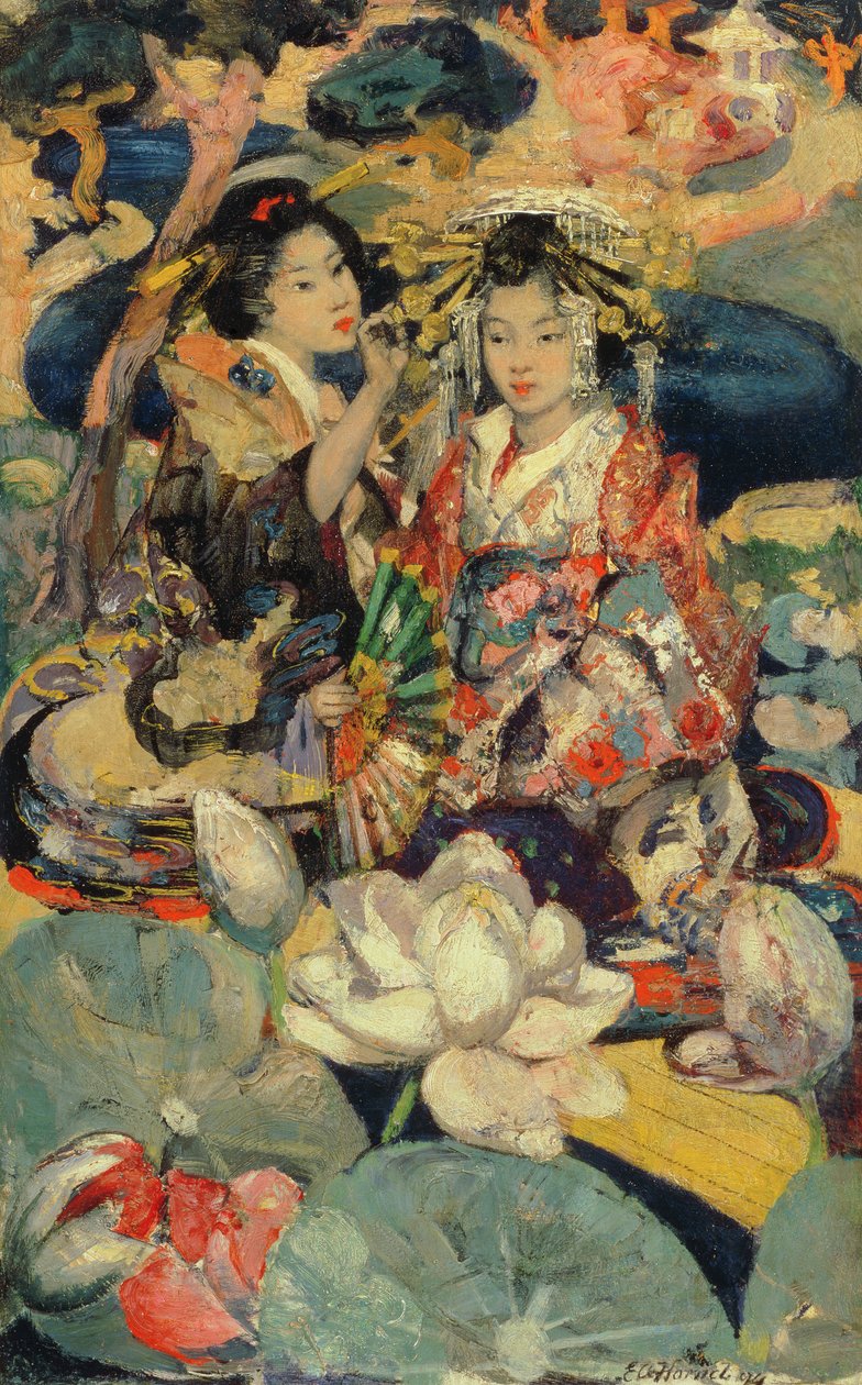 A Flor de Lótus de Edward Atkinson Hornel