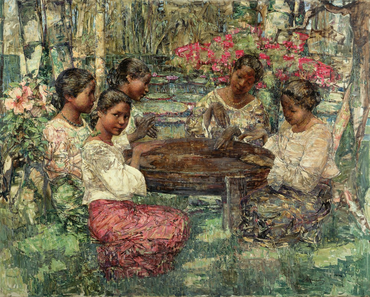 Jogadores Tom-Tom, Ceilão de Edward Atkinson Hornel