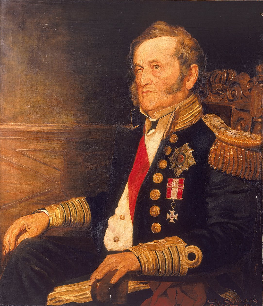 Sir Fairfax Moresby, Almirante da Armada (1786-1877) de Edward Augustus Gifford