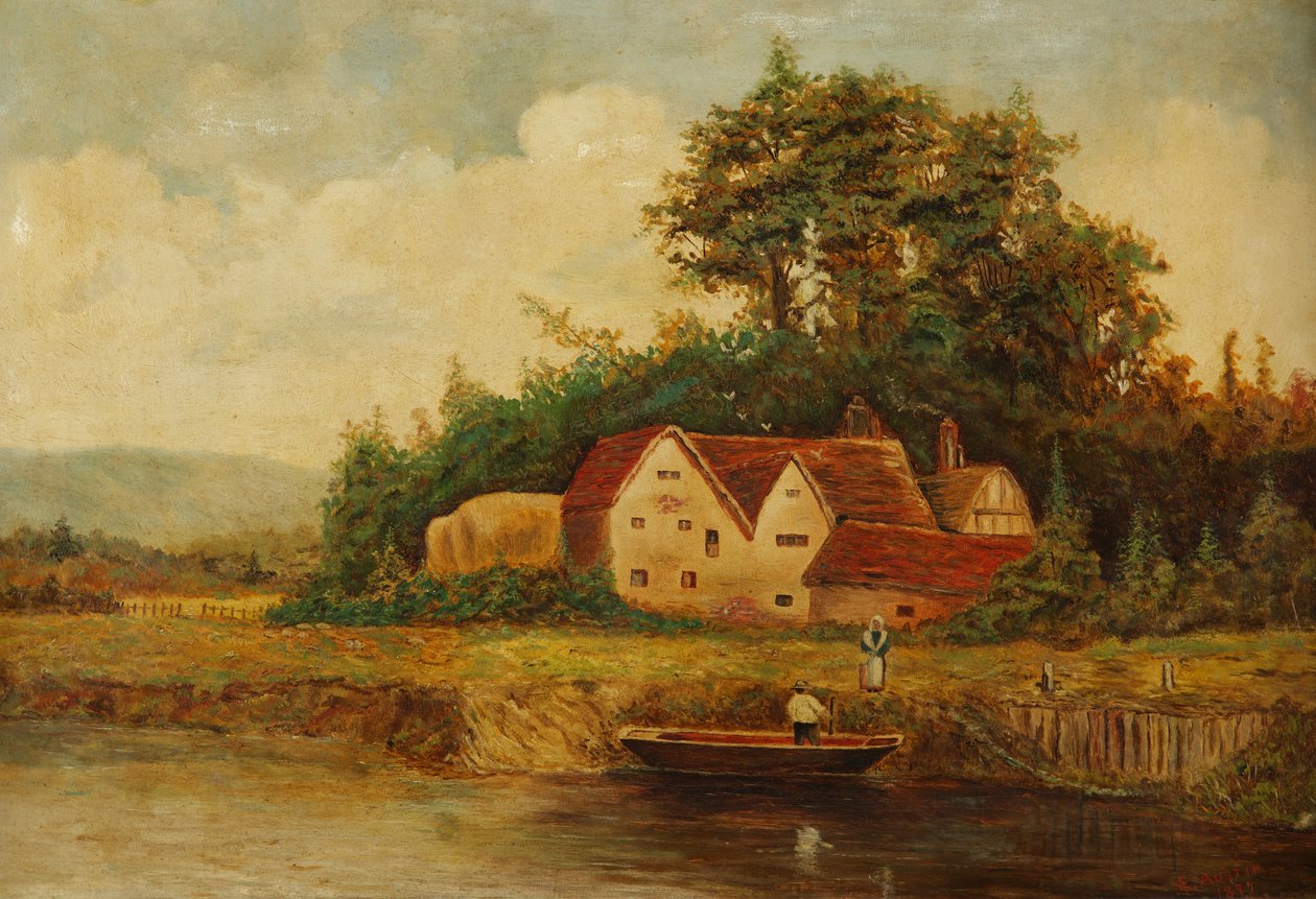 Um moinho de Worcestershire, 1897 de Edward Austin