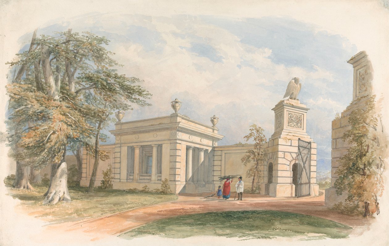 Desenho para um portal de parques de Edward Blore