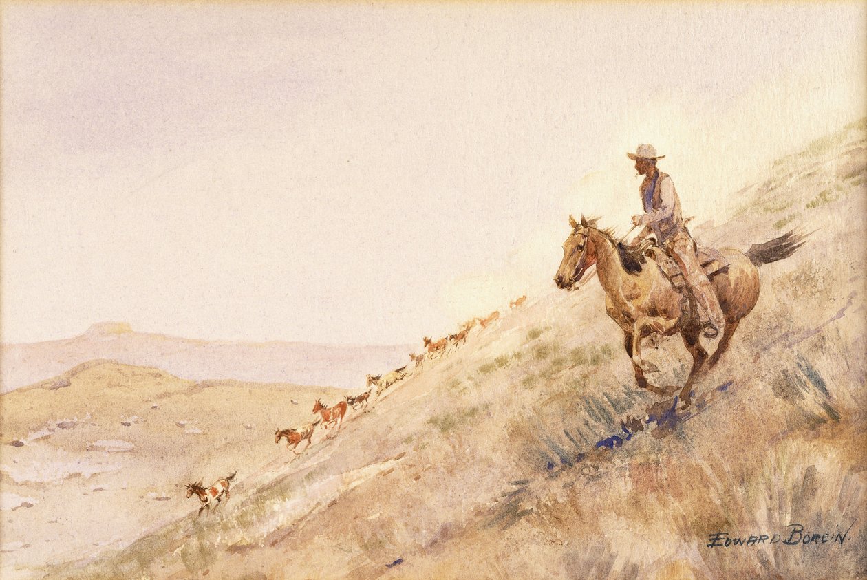 Aproximando Cavalos de Edward Borein