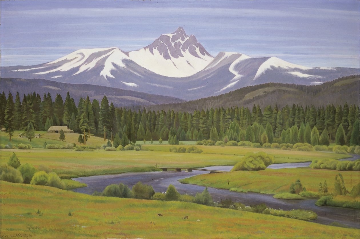 Nas montanhas Cascade de Edward Bruce