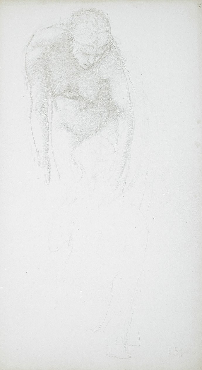 Nu feminino curvado de Edward Burne-Jones