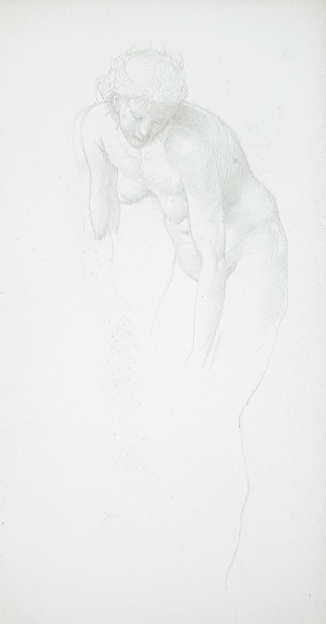 Nu feminino curvado de Edward Burne-Jones