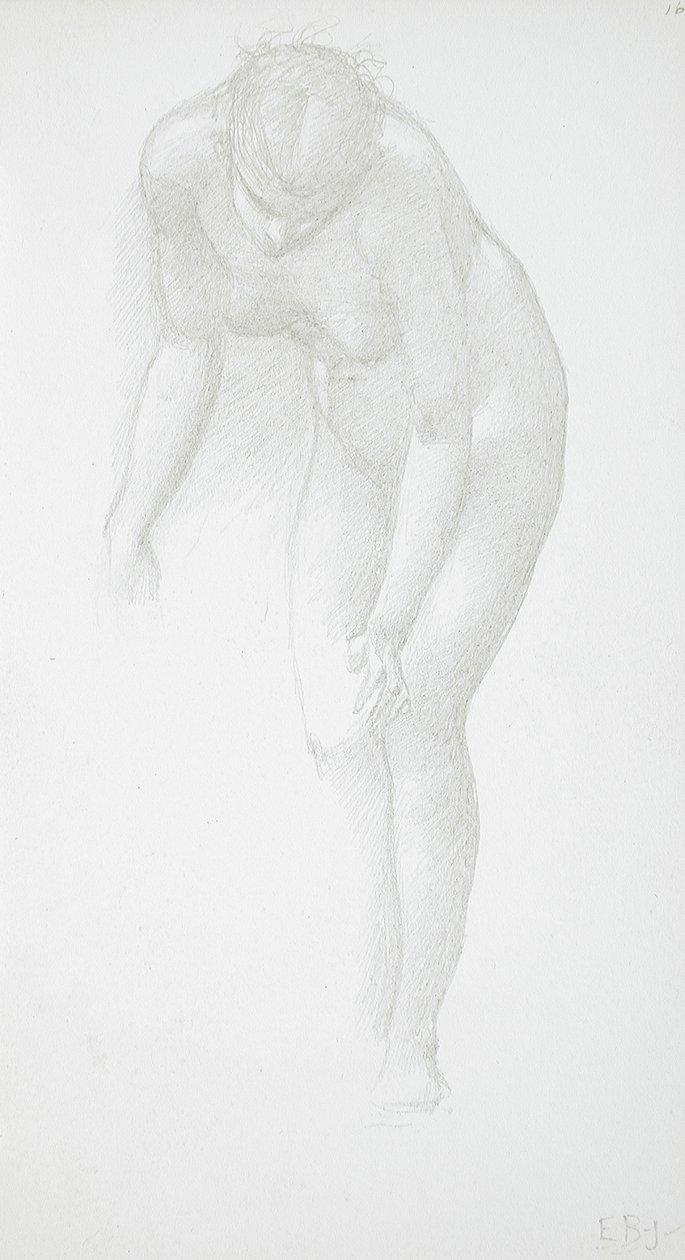 Nu feminino curvado de Edward Burne-Jones