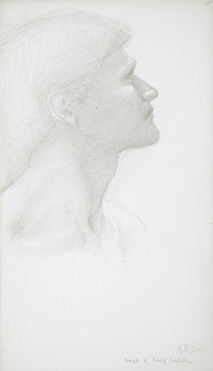 Cabeça de um homem de Edward Burne-Jones