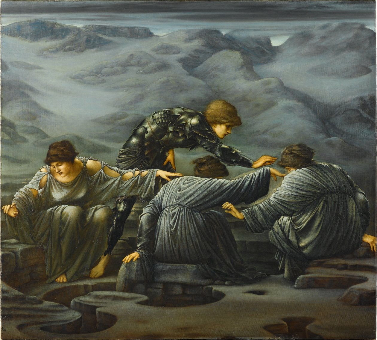 Perseu e as Graias de Edward Burne-Jones