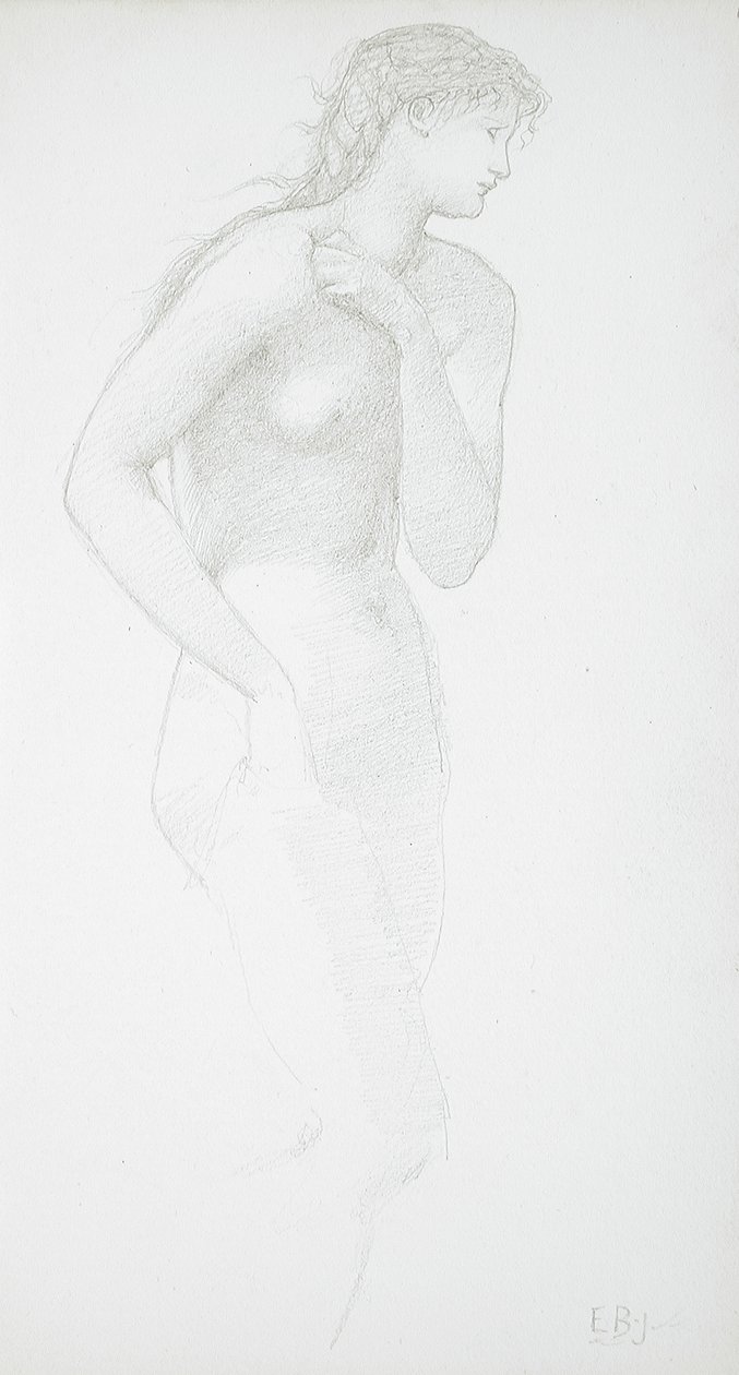 Nu feminino em pé de Edward Burne-Jones