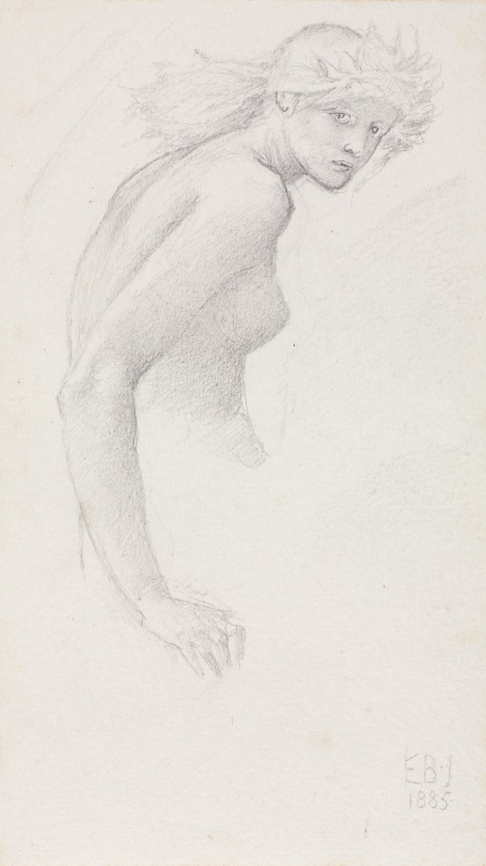 Estudo de uma Figura Feminina de Edward Burne-Jones