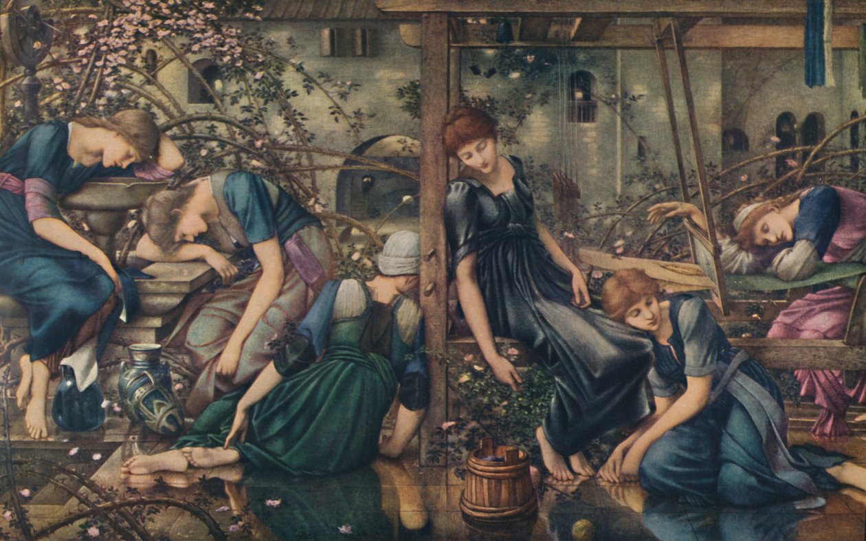The Briar Rose, The Garden Court, c1890, 1922. de Edward Burne Jones