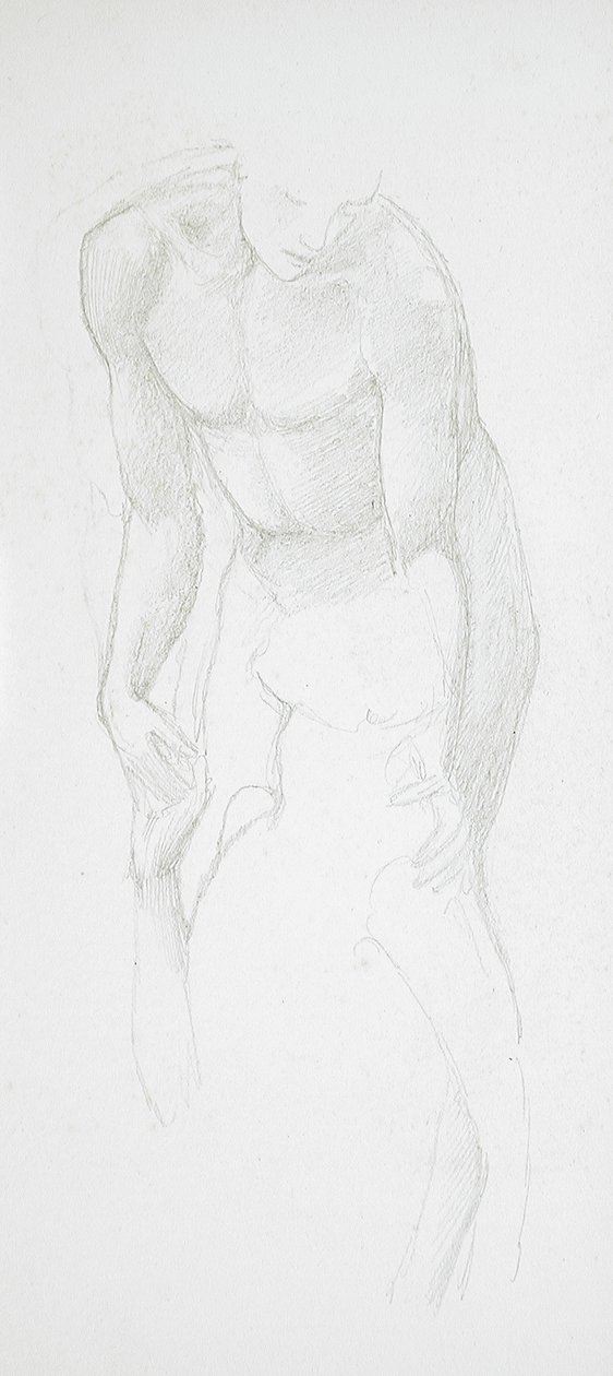 Dois nus masculinos de Edward Burne-Jones