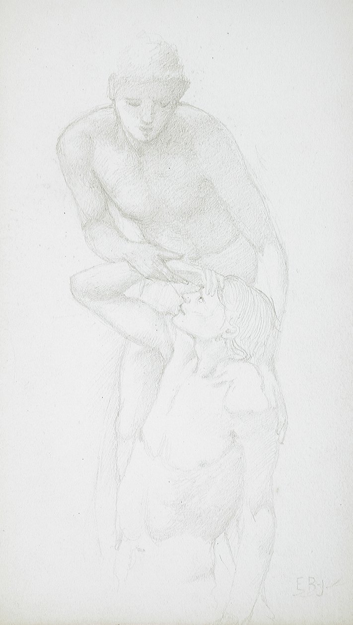 Dois nus masculinos de Edward Burne-Jones
