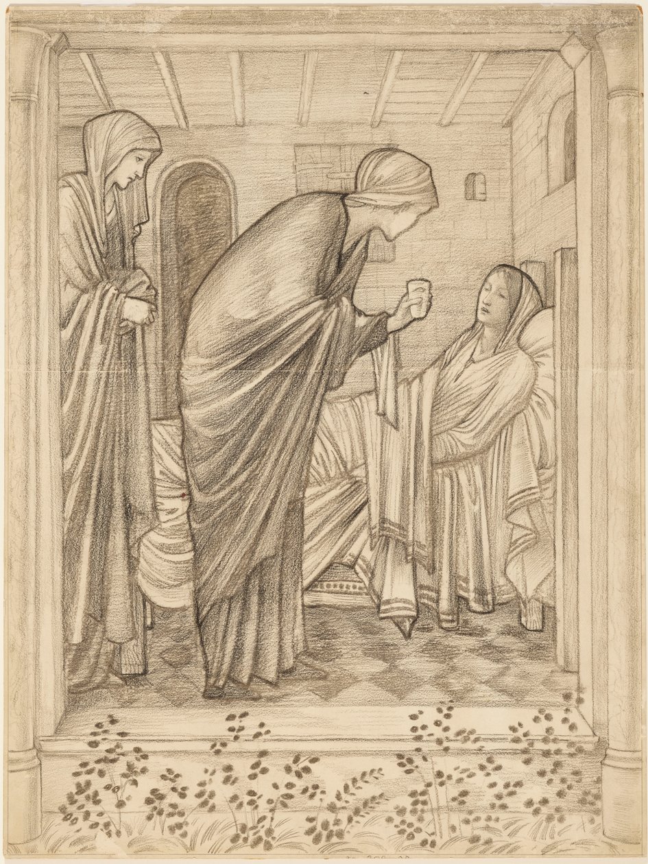 Visitar os doentes de Edward Burne-Jones