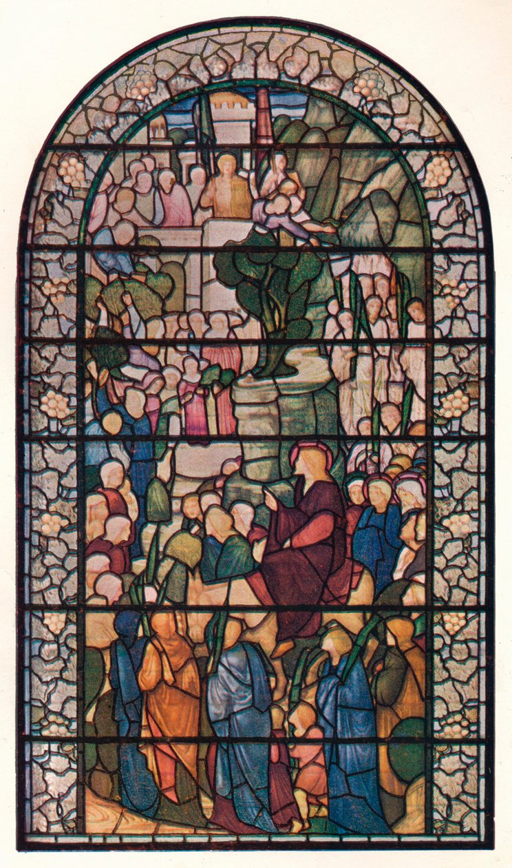Entrada de Cristo em Jerusalém, janela na Igreja de São Pedro, Vere Street, Londres, c1883 de Edward Burne Jones