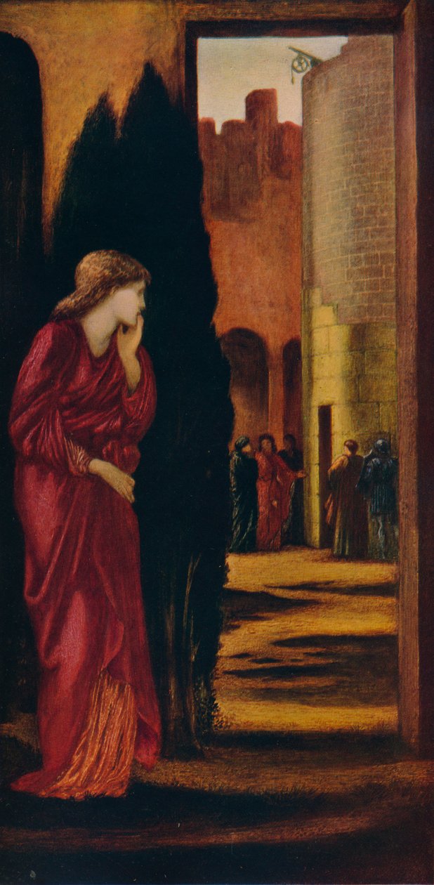Danaë e a torre de bronze, 1872. de Edward Burne Jones