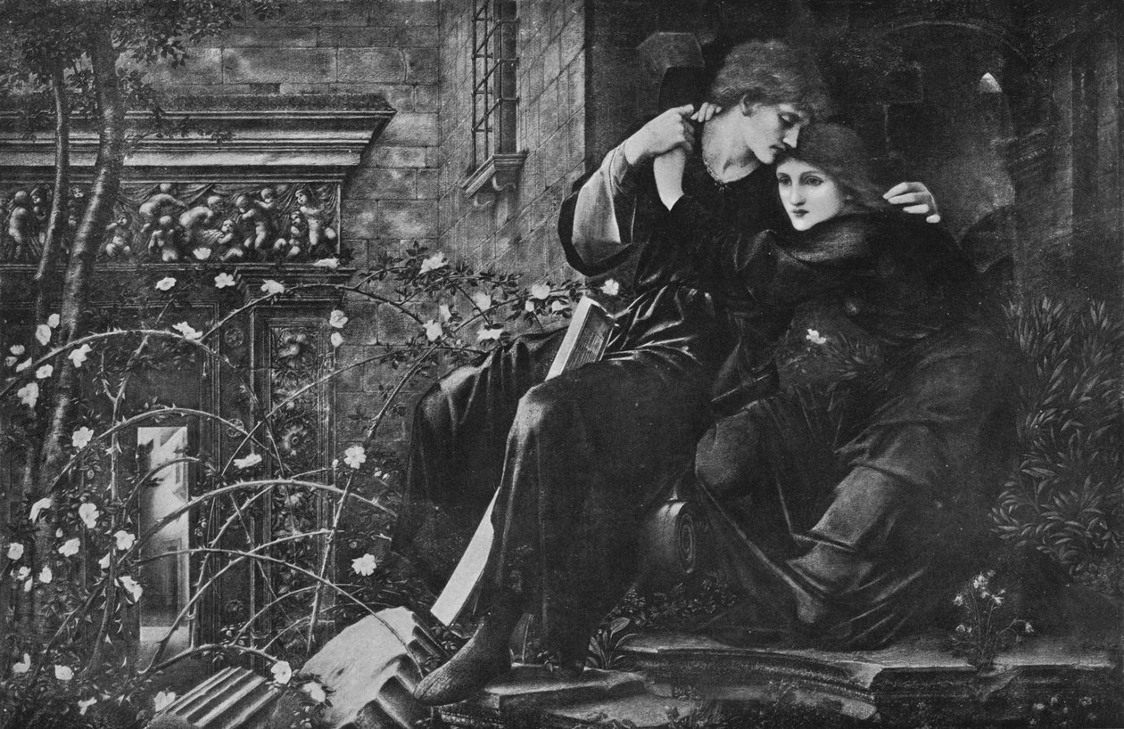 Amor entre as ruínas, 1894, 1911 de Edward Burne Jones