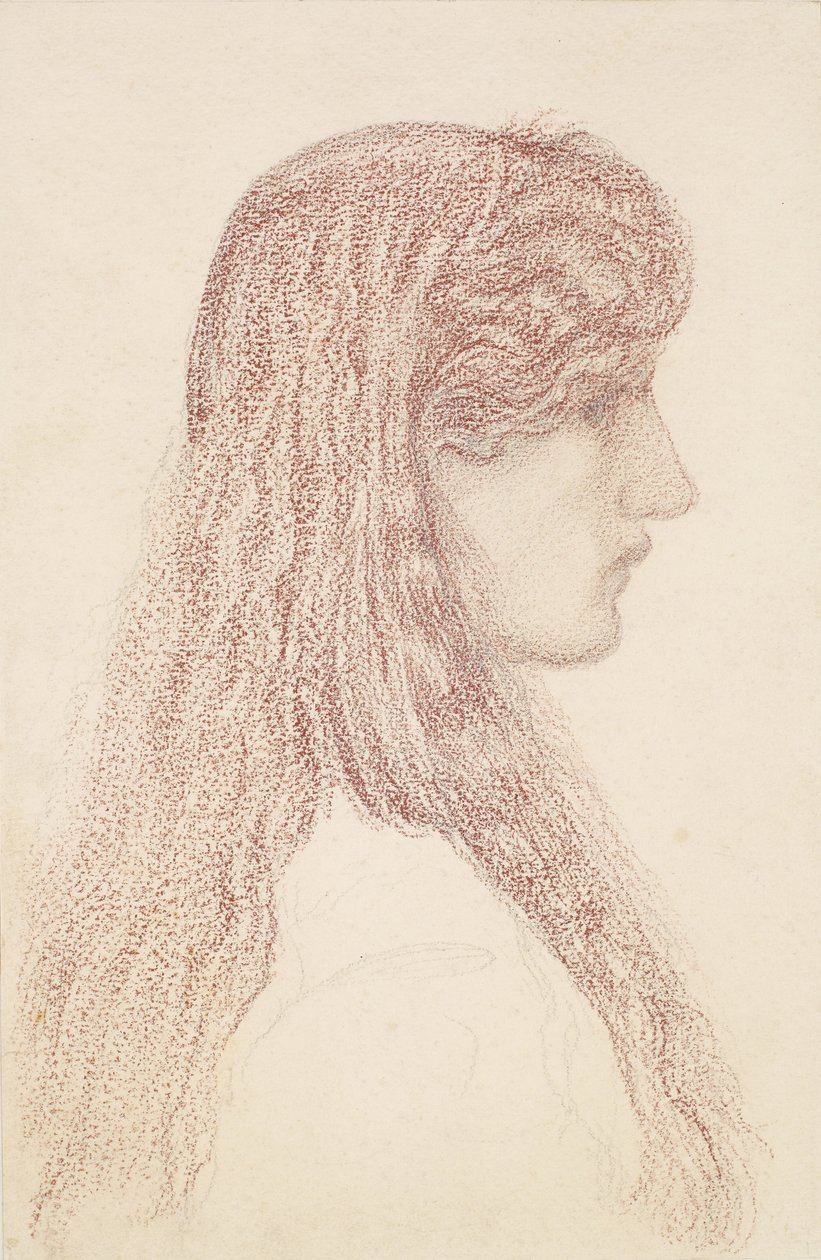 Maria Zambaco - Estudo de Perfil de Edward Burne Jones
