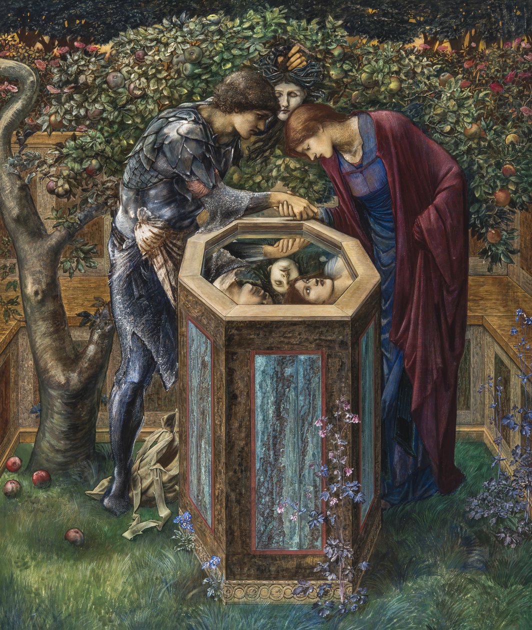 O Chefe Baleful, c.1876 (guache) (veja também 70777) de Edward Burne Jones