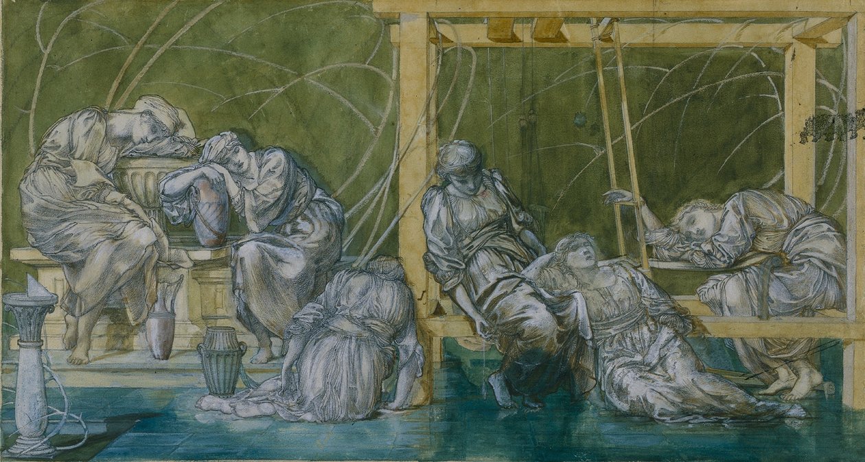 O Tribunal do Jardim de Edward Burne Jones