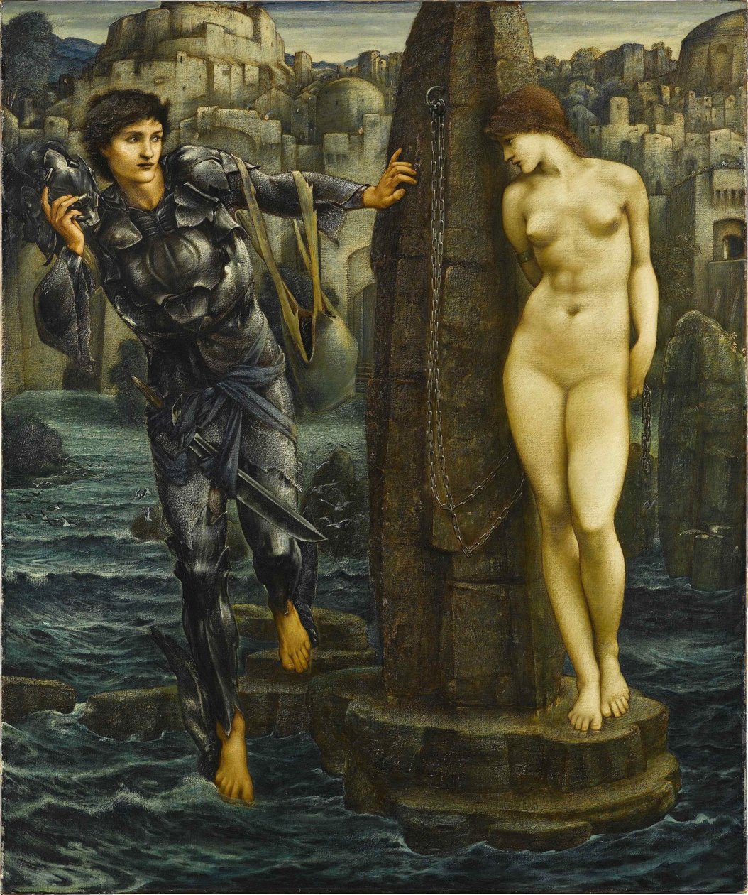 A Rocha da Perdição, 1885-1888. de Edward Burne Jones