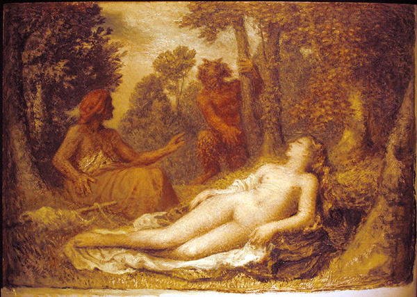 Diana (óleo sobre papel) de Edward Calvert