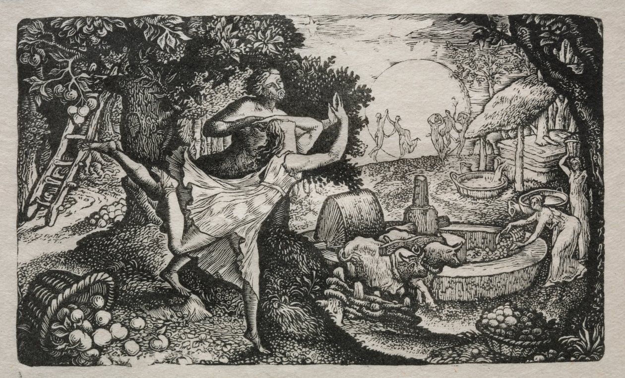 The Cyder Feast: Uma Visão de Alegria e Ação de Graças de Edward Calvert