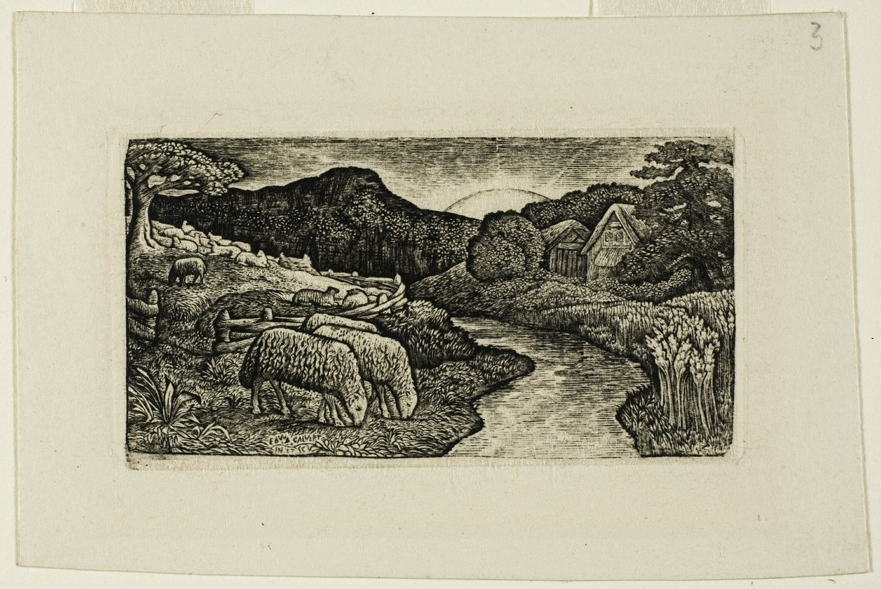 As ovelhas deste pasto de Edward Calvert