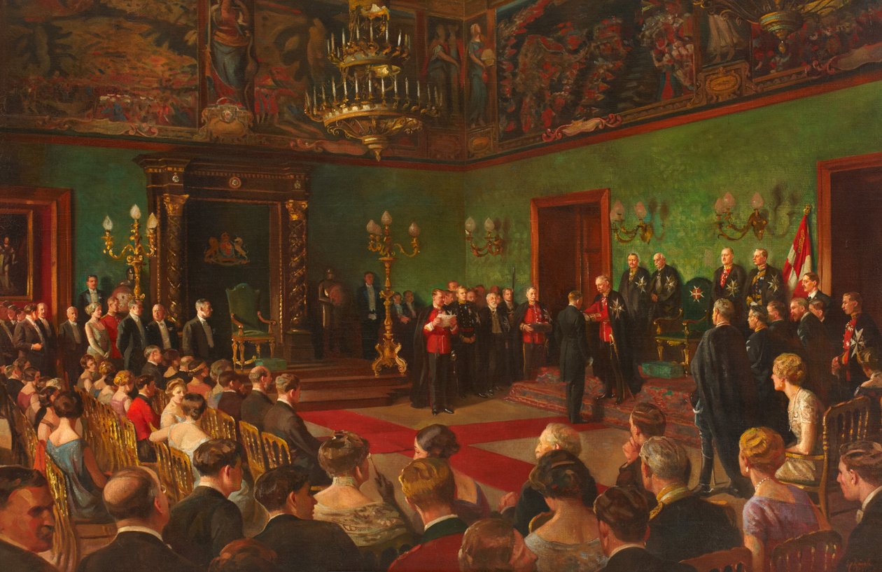 Peregrinação, 26 de Março de 1926, Membro da Ordem Real Vitoriana de St John Investiture em Malta de Edward Caruana Dingli