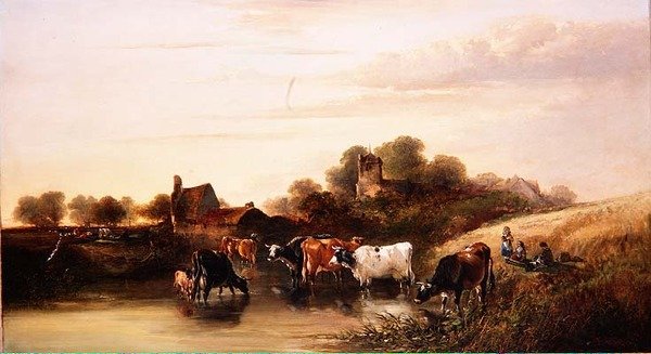 O Lugar de Rega, cena em Devonshire de Edward Charles Williams