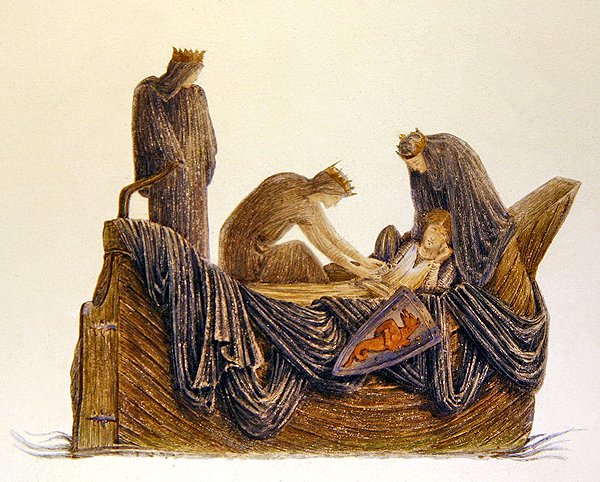 O falecimento de Arthur de Edward Coley (after) Burne Jones