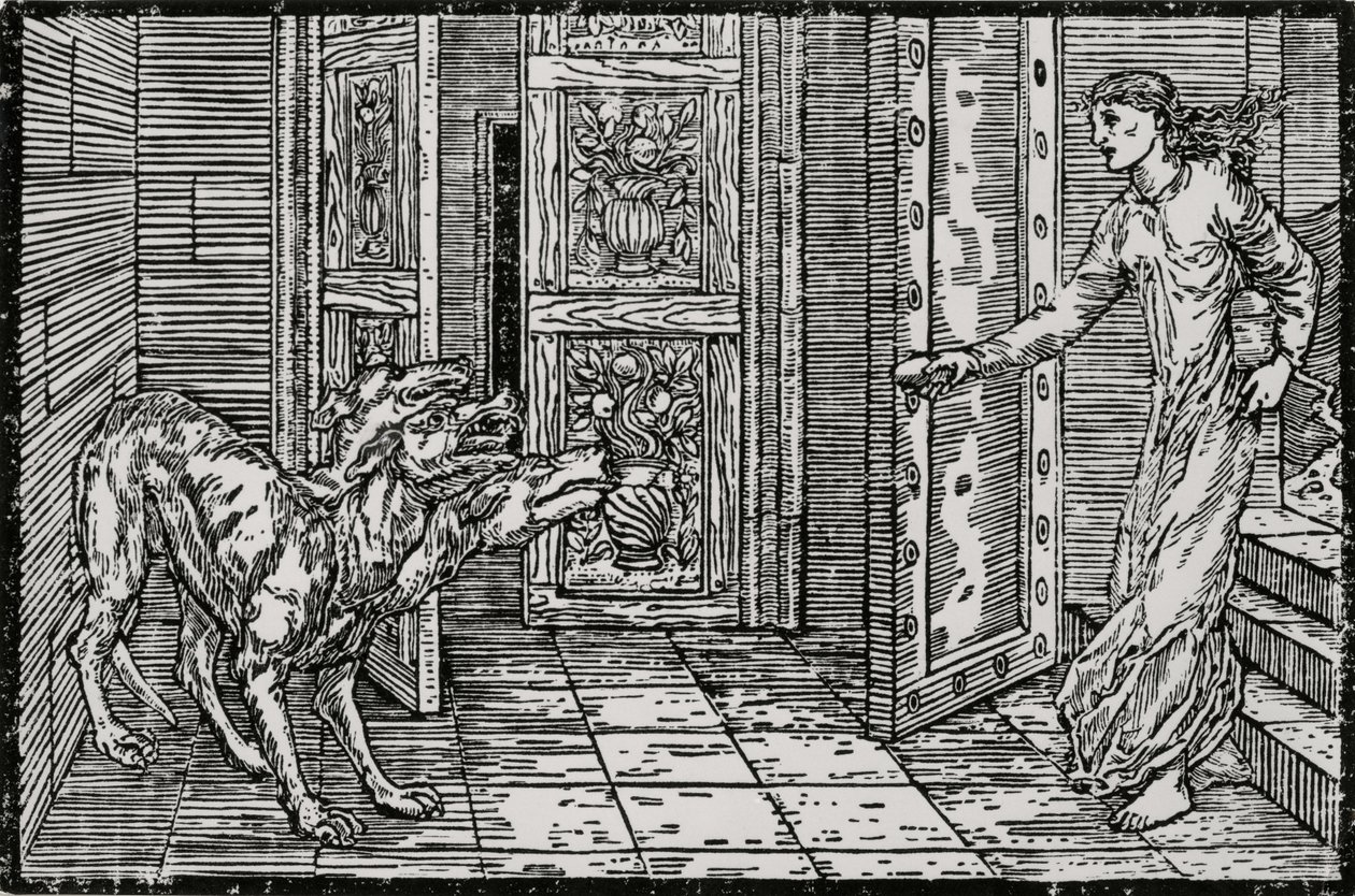 Cerberus de Edward Coley (after) Burne Jones