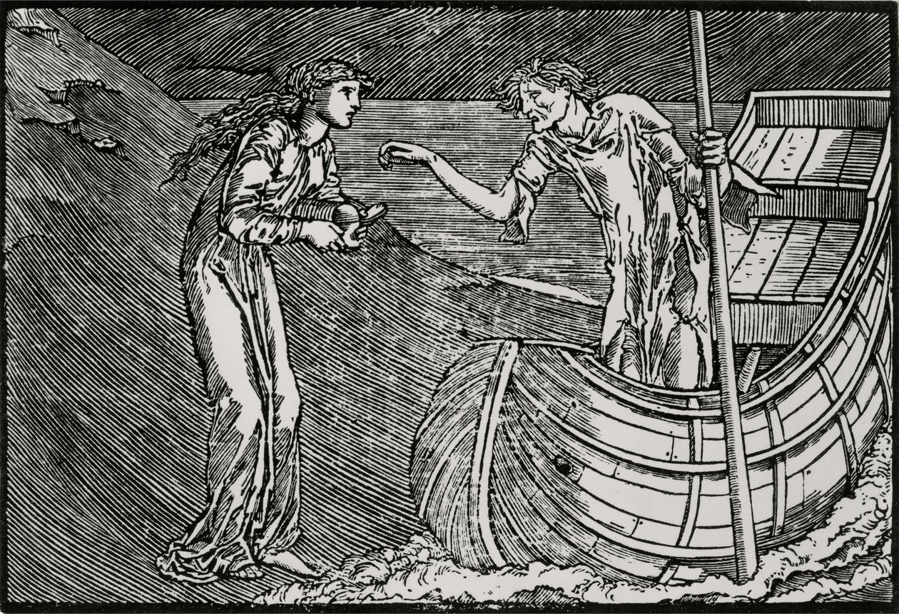 taxa de Charon de Edward Coley (after) Burne Jones