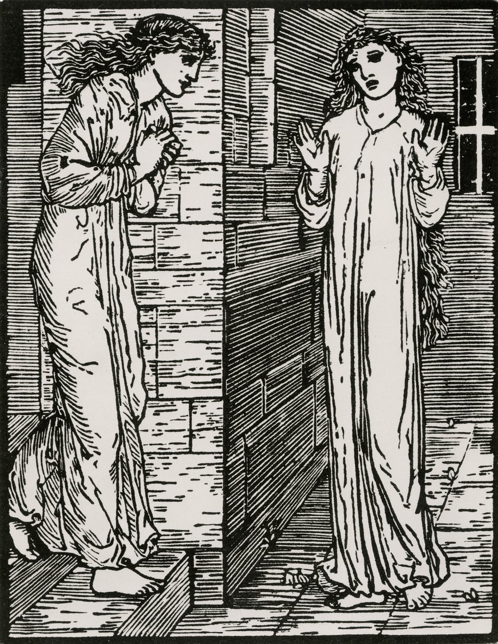 Vem para a Primeira Irmã de Edward Coley (after) Burne Jones