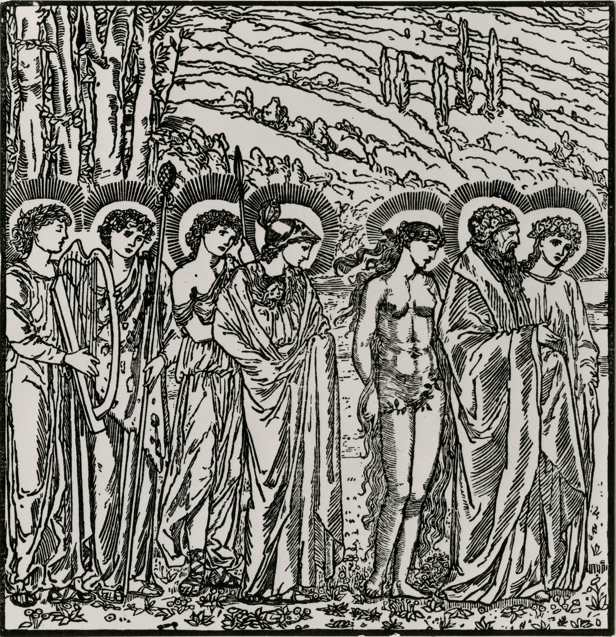 Entrada entre os Deuses de Edward Coley (after) Burne Jones