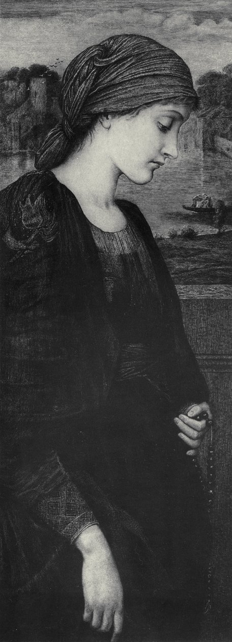 Flamma Vestalis, c.1887 (gravura gravada em velino) de Edward Coley (after) Burne Jones