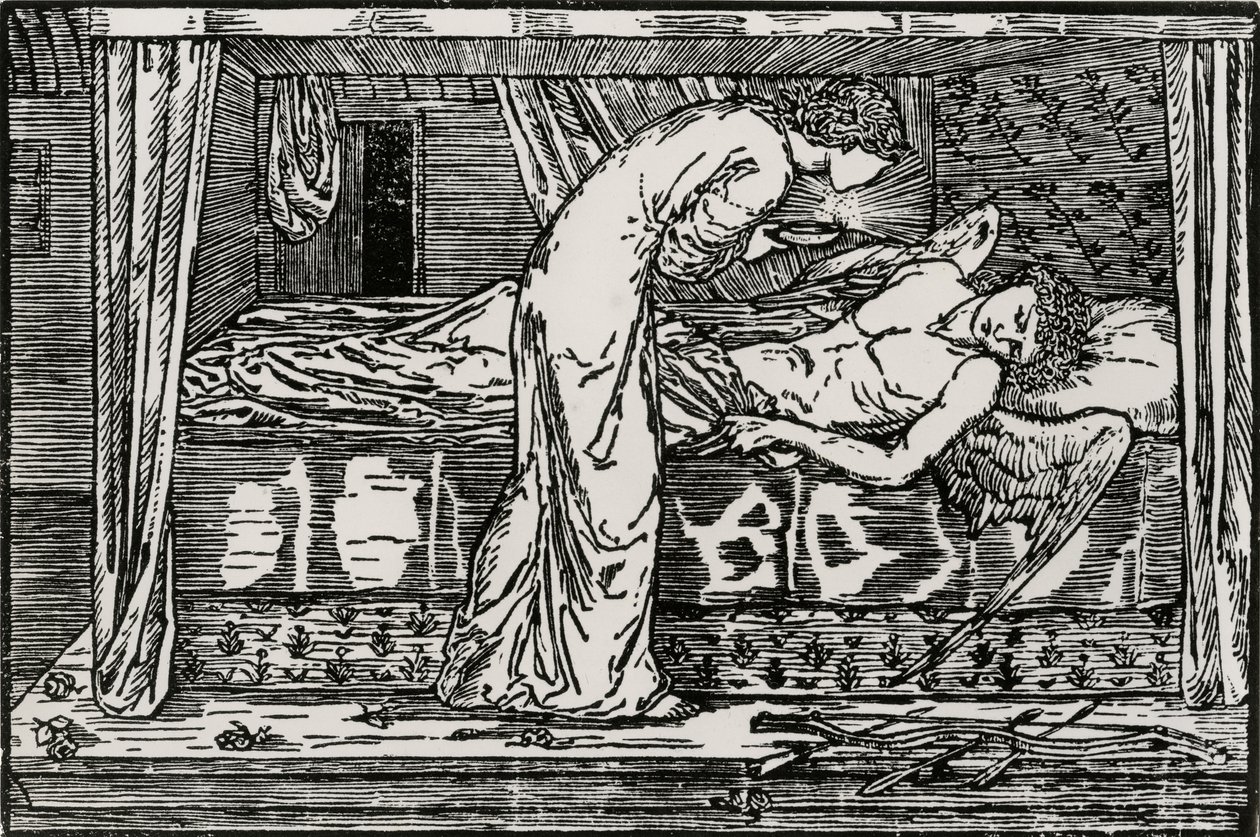 Espionagem Psíquica de Edward Coley (after) Burne Jones