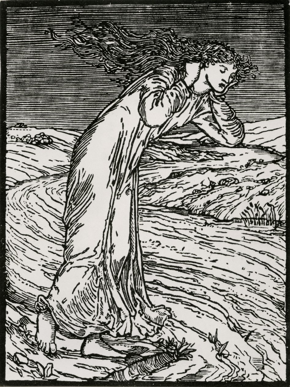 Psyche Atirar-se ao Rio de Edward Coley (after) Burne Jones