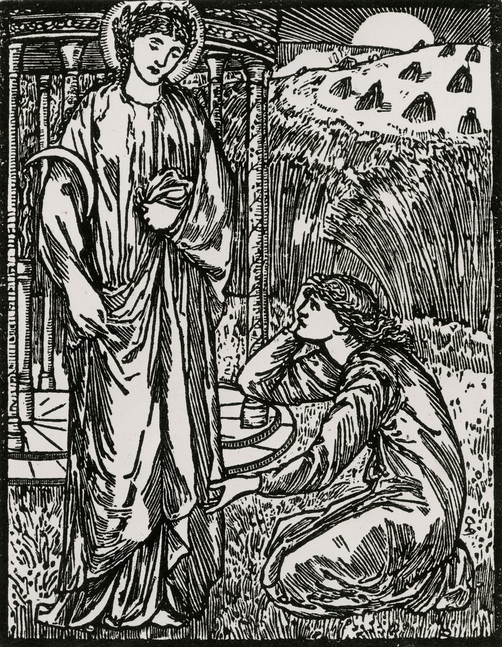 Psyche e Ceres de Edward Coley (after) Burne Jones